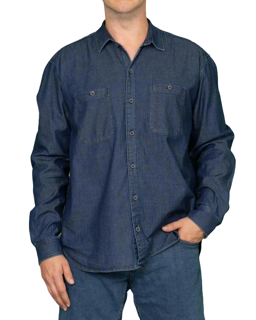 TEEK - Chambray Button Up - Work Fit TOPS TEEK DDA