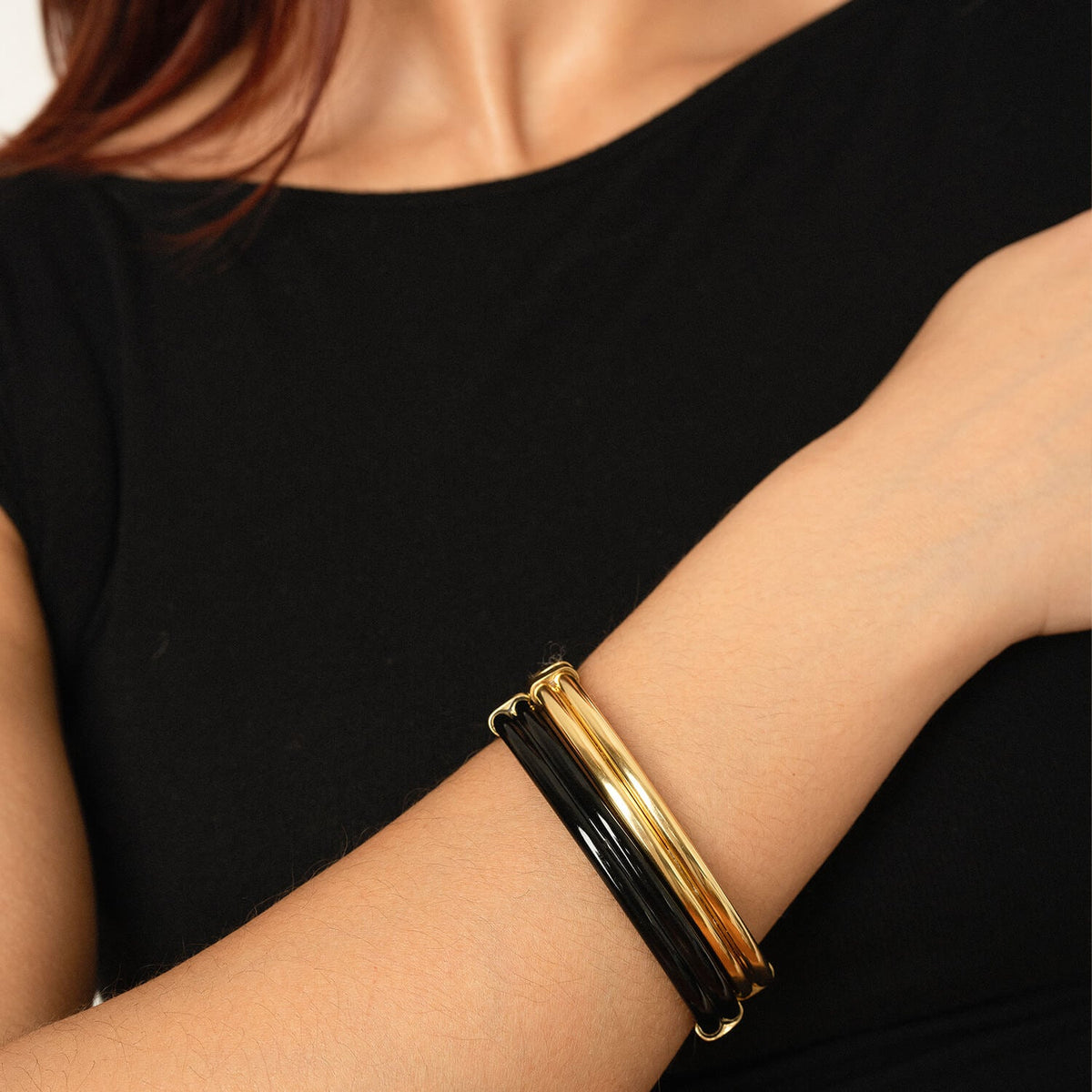 TEEK - Ridge Lucite Hinge Bangle JEWELRY TEEK GNH