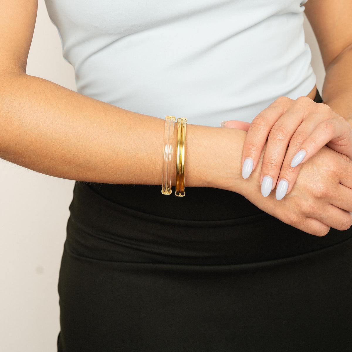 TEEK - Ridge Lucite Hinge Bangle JEWELRY TEEK GNH
