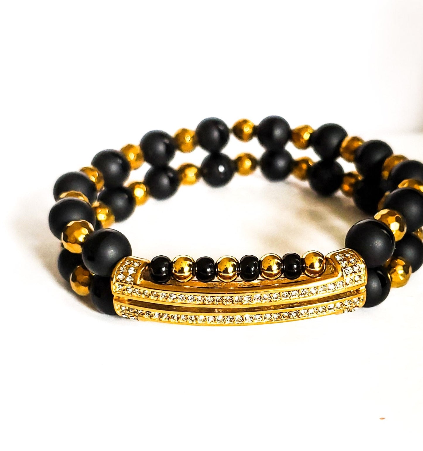 TEEK - Black and Gold Ankh bracelet set JEWELRY TEEK LSC