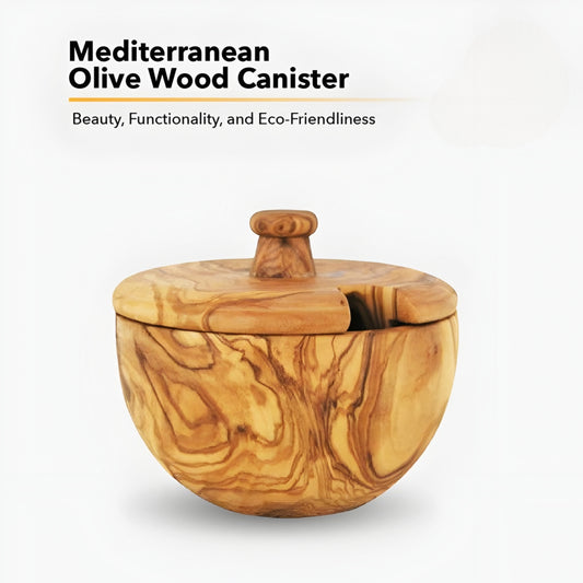 TEEK - Mediterranean Olive Wood Canister HOME DECOR TEEK FG
