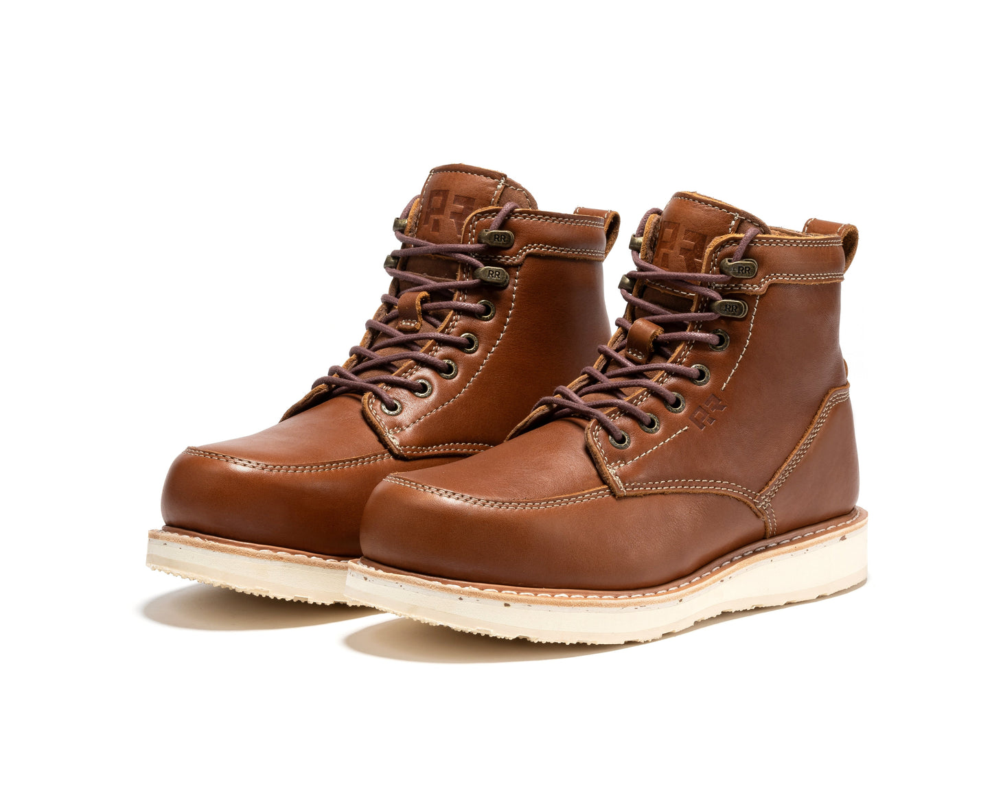 ROCKROOSTER Edgewood Men's 6 Inch Black Steel Toe Wedge Work Boots SAP610BK work boots Rock Rooster Footwear Inc