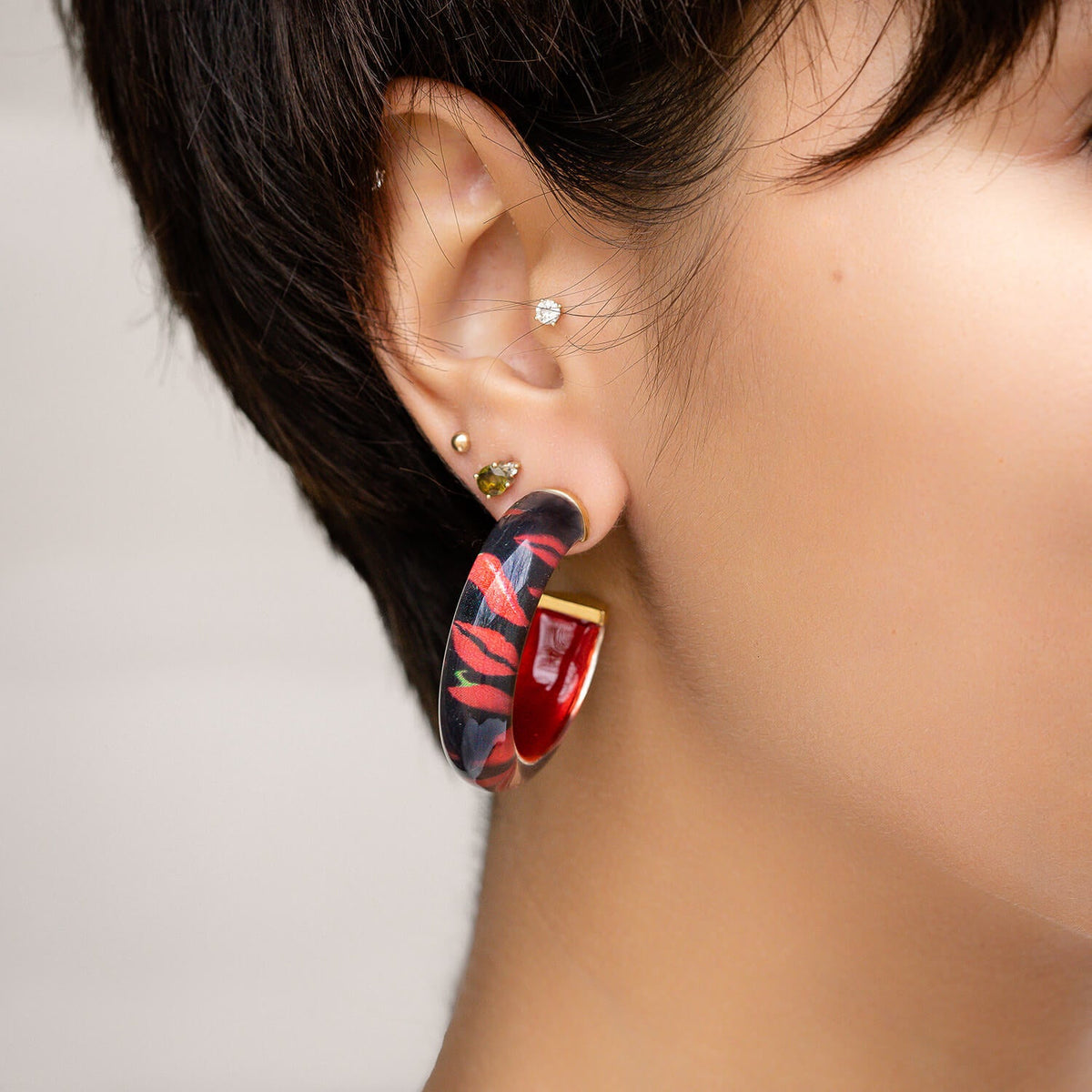 TEEK - Feeling Spicy Illusion Hoop Earrings JEWELRY TEEK GNH