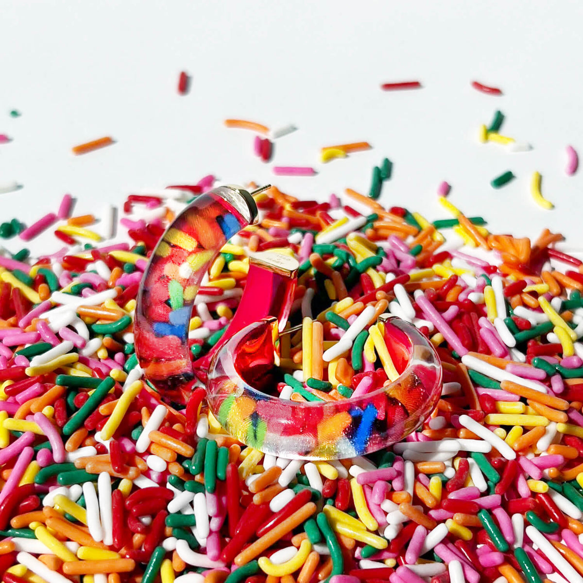 TEEK - Sprinkles Illusion Hoop Earrings JEWELRY TEEK GNH