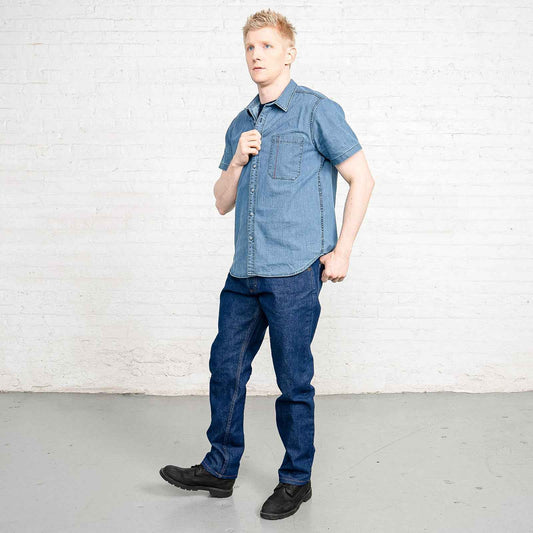 TEEK - 100% Cotton Tailored Fit Dark Wash JEANS TEEK DDA