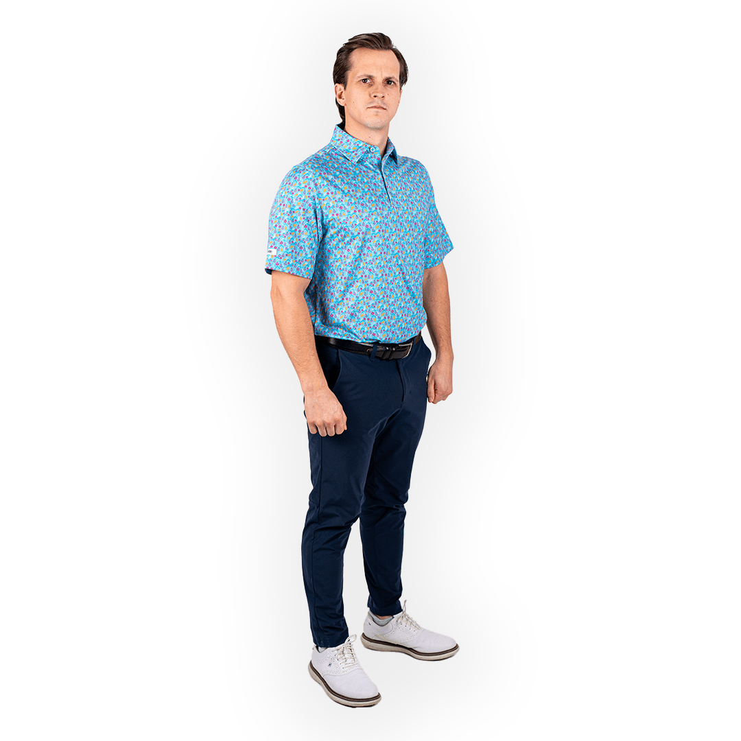 TEEK - Time to Par/Tee Mens Polo TOPS TEEK 2P