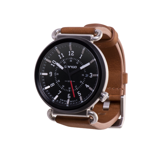 TEEK - TK-01 - TREK WATCH ITALIAN LEATHER STRAP - WHISKEY BROWN WATCH TEEK D
