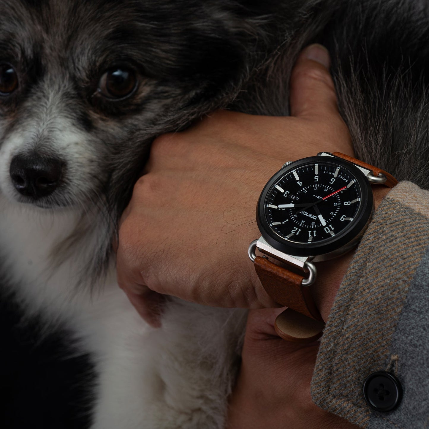 TEEK - TK-01 - TREK WATCH ITALIAN LEATHER STRAP - WHISKEY BROWN WATCH TEEK D