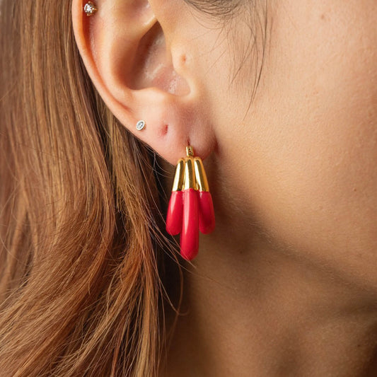 TEEK - Triple Hoop Lucite Earrings JEWELRY TEEK GNH