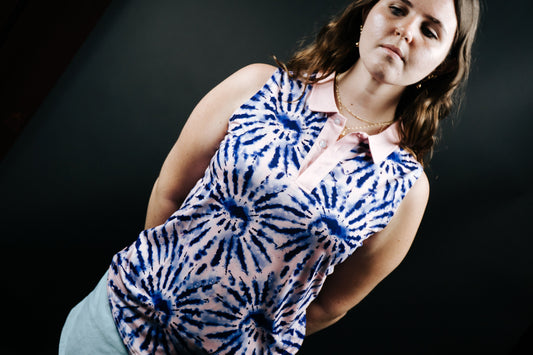 TEEK - Womens Tie Dye Polo TOPS TEEK SIG