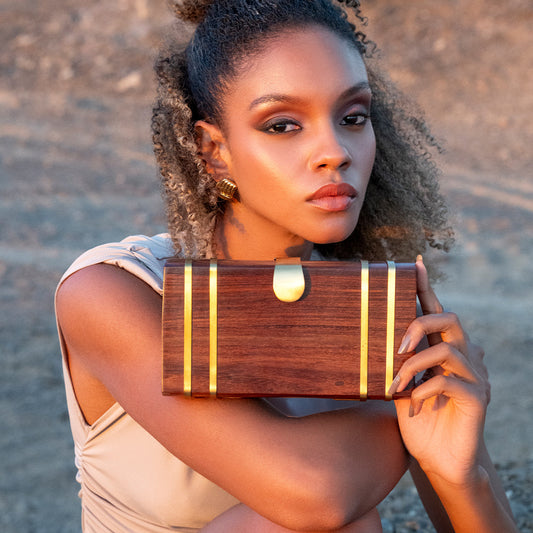 TEEK - Wooden Opulent Clutch BAG TEEK AL
