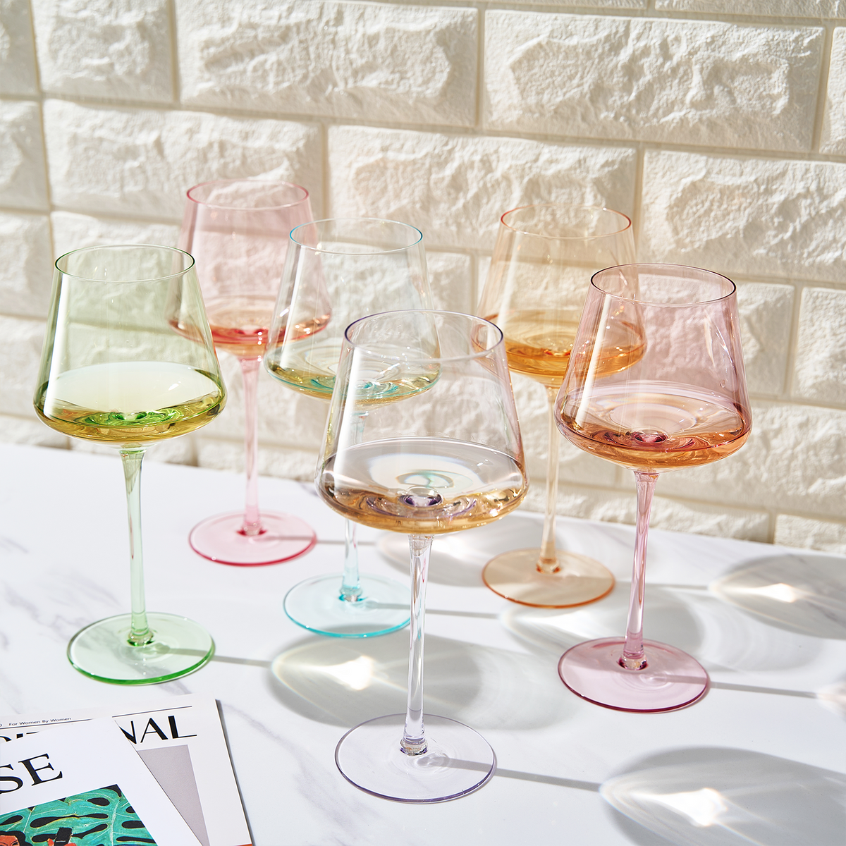 TEEK - Monet Stemmed Wine Glassware Set HOME DECOR TEEK KS