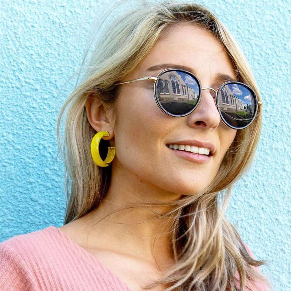 TEEK - Small Illusion Lucite Hoop Earrings JEWELRY TEEK GNH