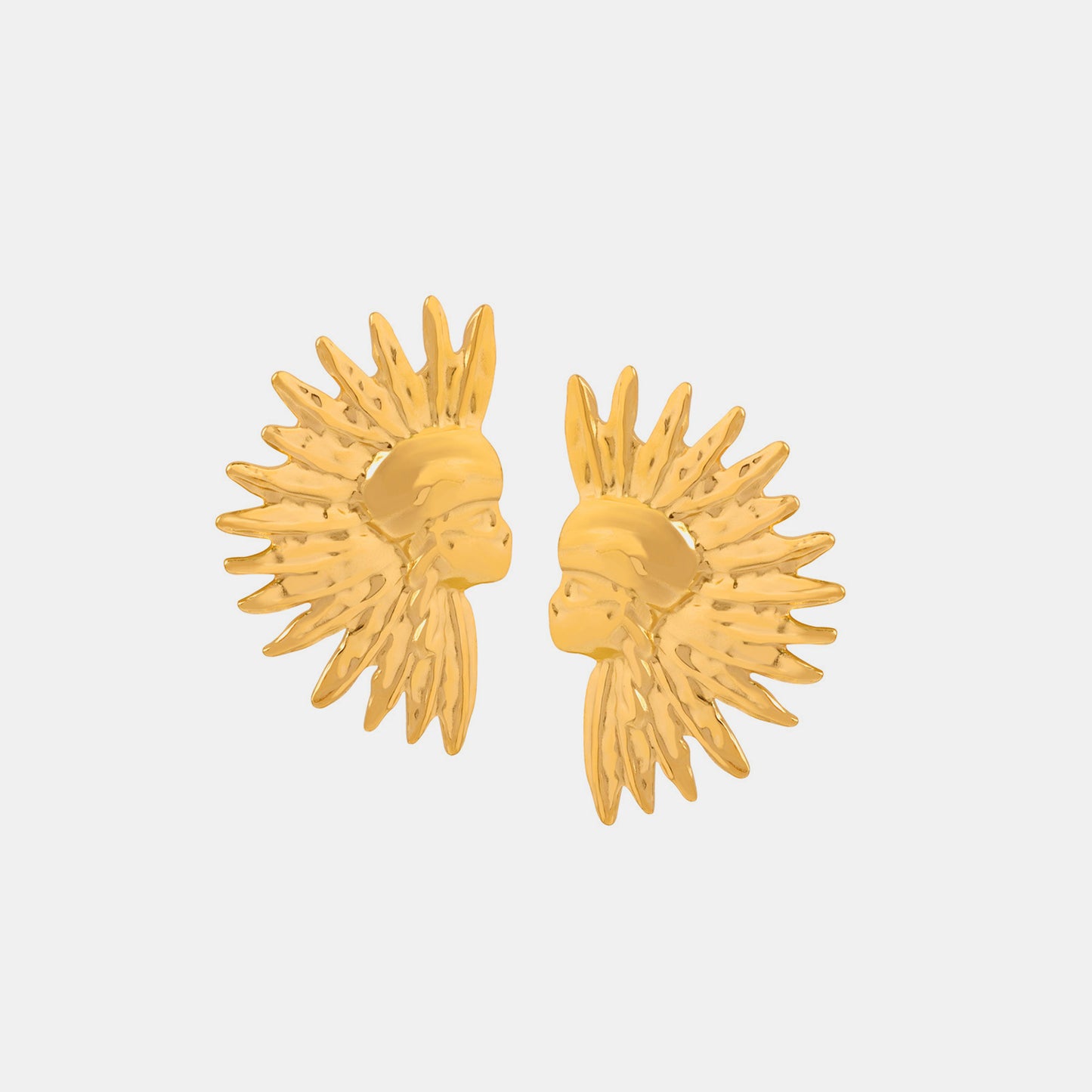 TEEK - Gold Titanium Steel Gold-Plated Earrings JEWELRY TEEK Trend