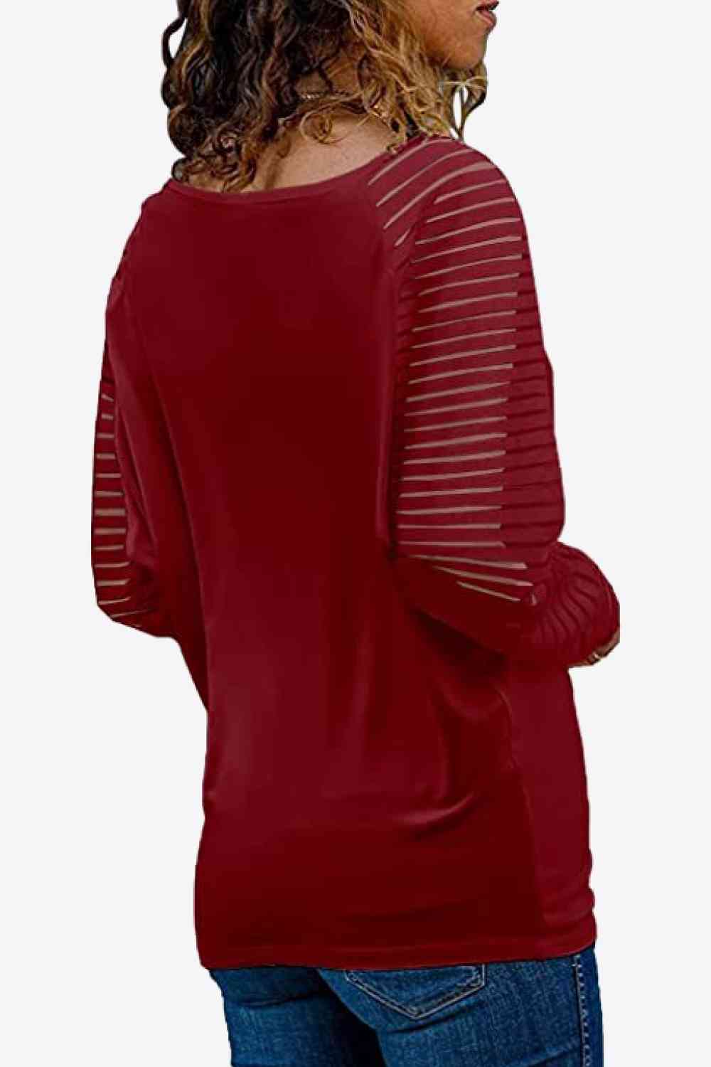 TEEK - V-Neck Long Raglan Sleeve Top TEEK Trend