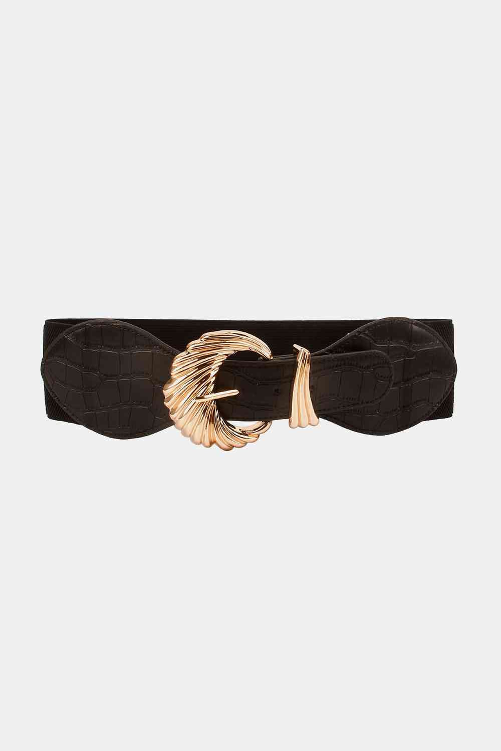 TEEK - Golden Shell Buckle Elastic Belt BELT TEEK Trend