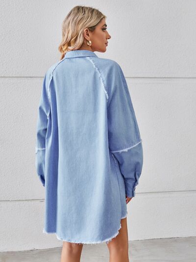 TEEK - Raw Hem Denim Dress DRESS TEEK Trend
