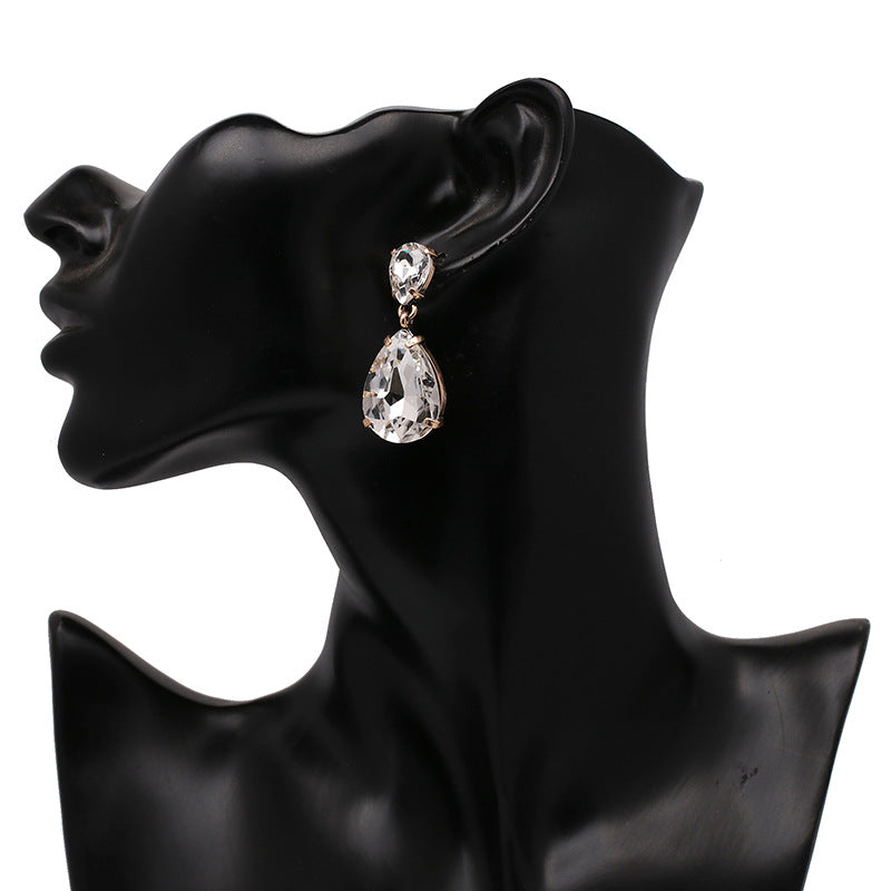 TEEK - Clear Eardrop Earrings JEWELRY TEEK