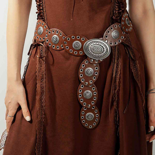 TEEK - Womens Oval Belt BELT TEEK Trend Burnt Umber