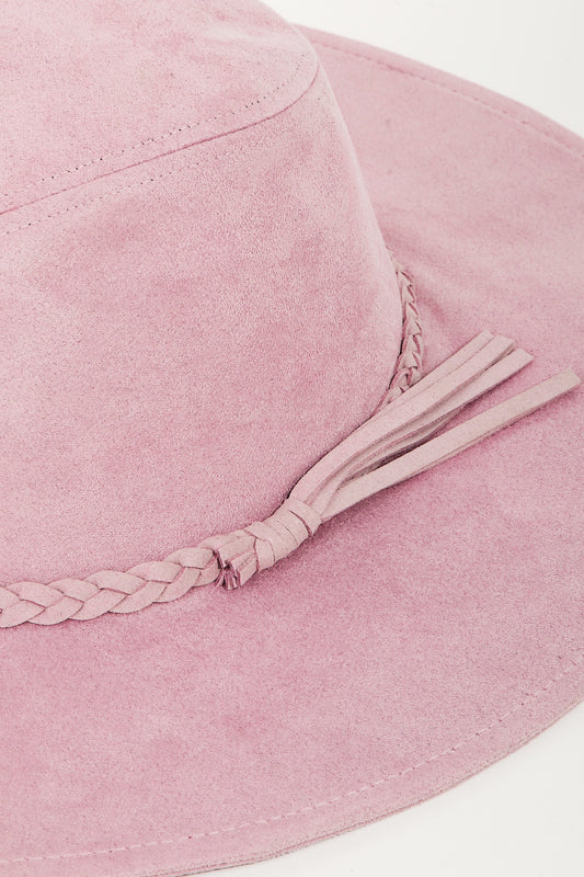 TEEK - Mauve Fame Braided Faux Suede Hat HAT TEEK Trend