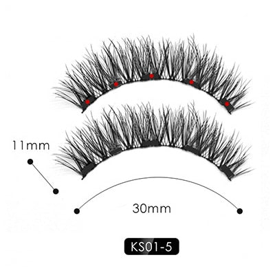 TEEK - MAGNETIC LASHES WITH LINER SET EYELASHES theteekdotcom KS01-5