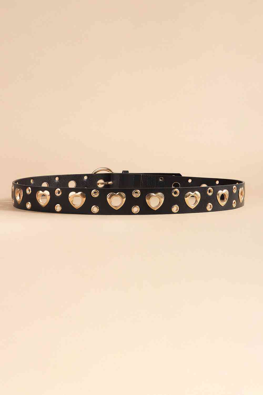 TEEK - Golden Heart Grommets Belt BELT TEEK Trend