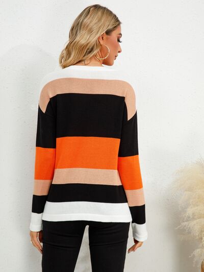 TEEK - Striped Solids Sweater SWEATER TEEK Trend