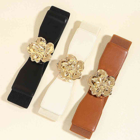 TEEK - Flower Buckle Elastic Belt BELT TEEK Trend