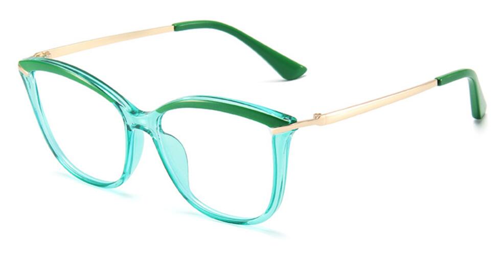 TEEK - Anti-Blue Light Myopia Glasses | Nearsightedness -2.25 to -5 EYEGLASSES theteekdotcom green clear 0/None