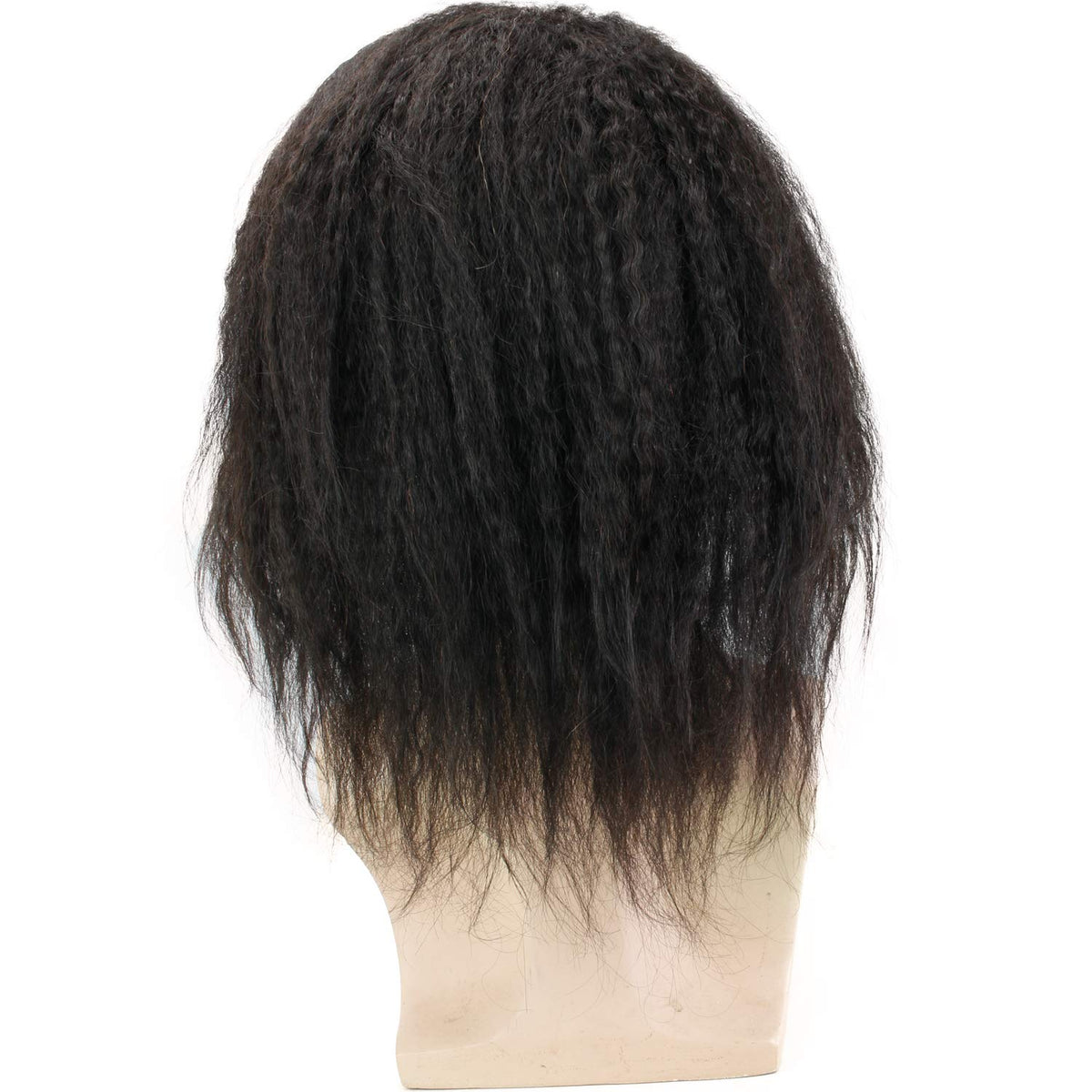 TEEK - 12" Long Kinky Straight Mono Lace Toupee HAIR theteekdotcom