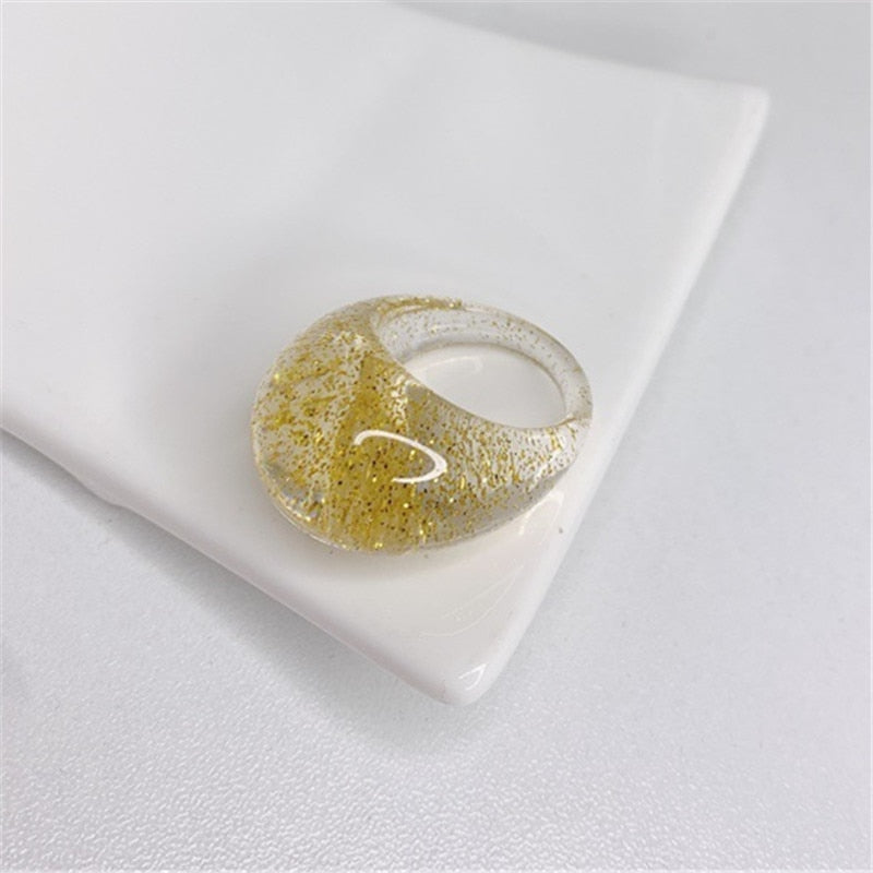 TEEK - Various Colorful Transparent Rings JEWELRY theteekdotcom K size 7