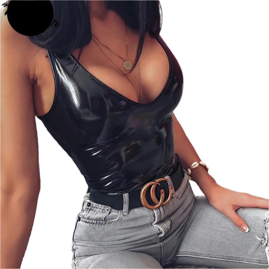 TEEK - V-neck Skinny Sleeveless Bodysuit LINGERIE theteekdotcom