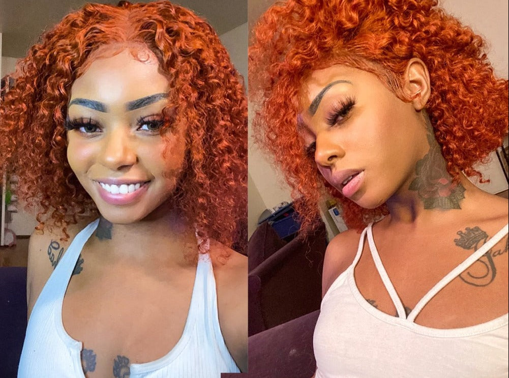 TEEK - Curly Orange Bite Wig HAIR theteekdotcom