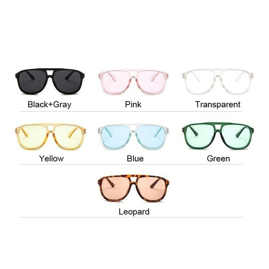 TEEK - Colored Oversized Pilot Sunglasses EYEGLASSES theteekdotcom