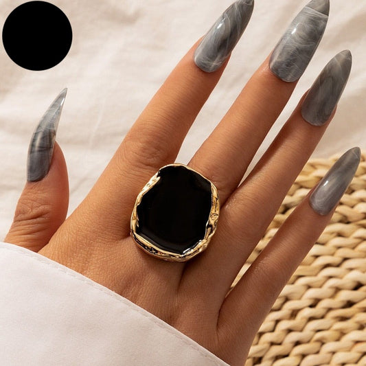 TEEK - Back From Black Stone Gold Ring JEWELRY theteekdotcom