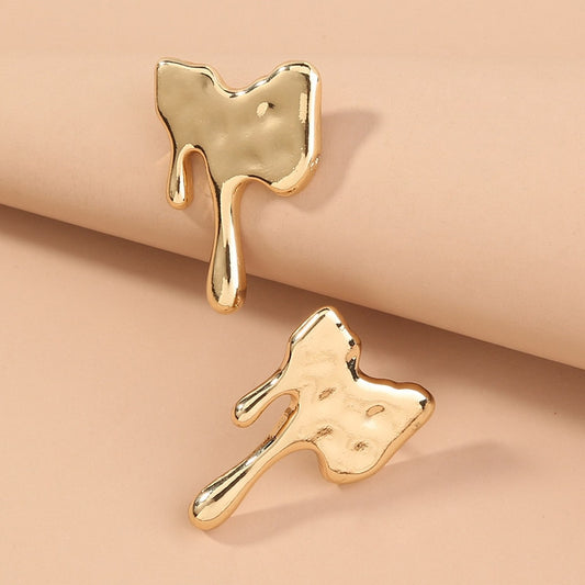 TEEK - Smooth Jigsaw Drip Earrings JEWELRY theteekdotcom