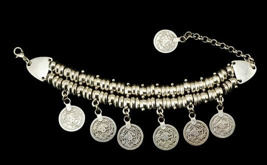 TEEK - Bohemian Vintage Turkish Silver Plated Bracelet JEWELRY theteekdotcom