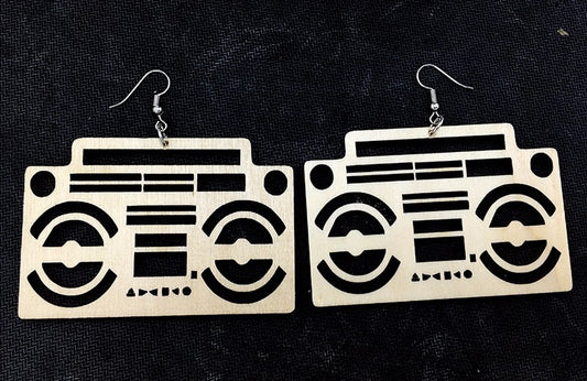 TEEK - Laser Kut Boom Box Earrings JEWELRY theteekdotcom