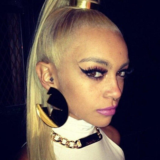 TEEK - Gold Mirror Cracked Round Earrings JEWELRY theteekdotcom Default Title