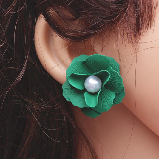 TEEK - Various Painted Big Flower Earrings JEWELRY theteekdotcom