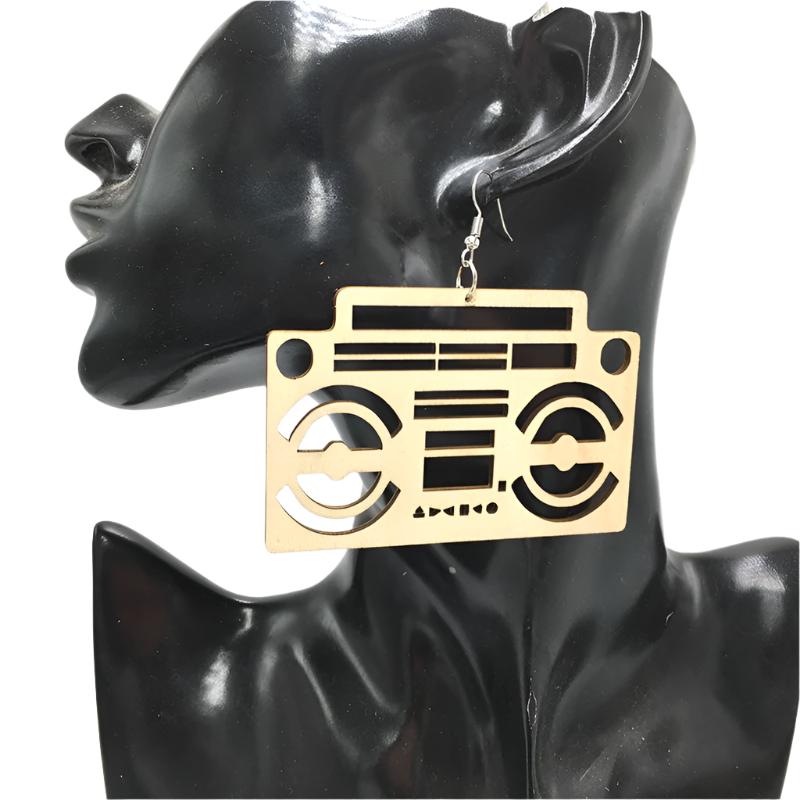 TEEK - Laser Kut Boom Box Earrings JEWELRY theteekdotcom Default Title