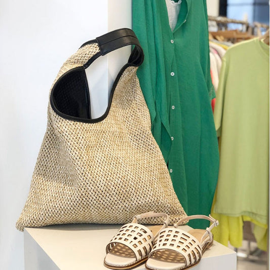 TEEK - Wicker Woven Shoulder Bag BAG theteekdotcom