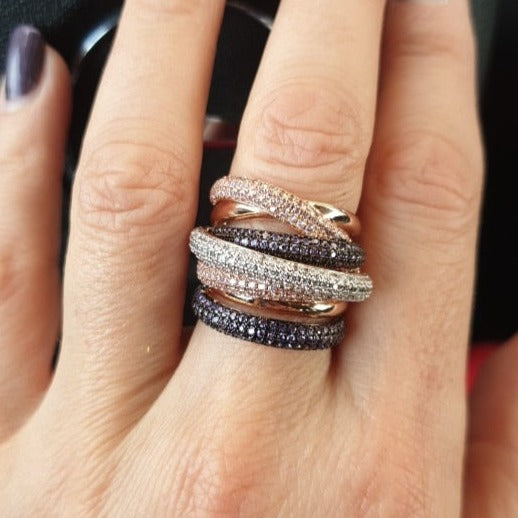 TEEK - Shine Stacked Rings JEWELRY theteekdotcom