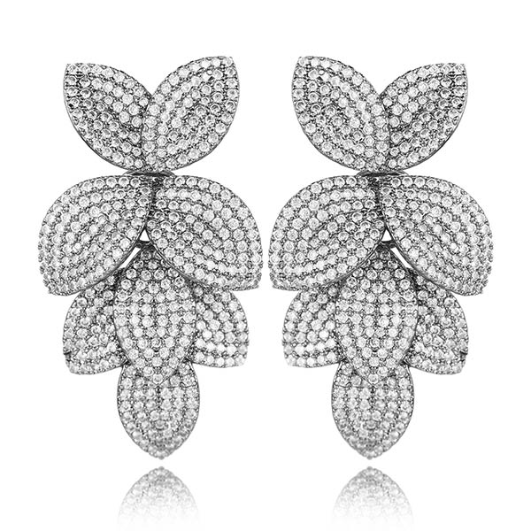 TEEK - Flower Leaf CZ Jewelry JEWELRY theteekdotcom K