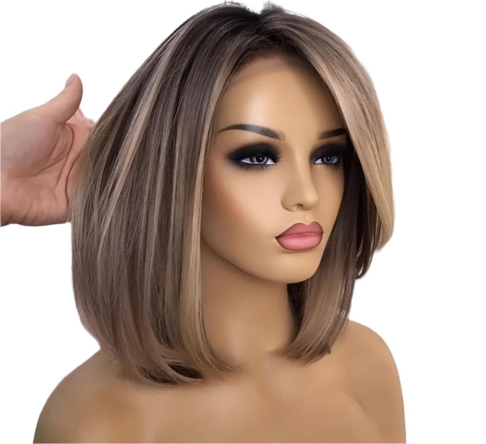 TEEK - Ash Grey Brown Wigs HAIR theteekdotcom