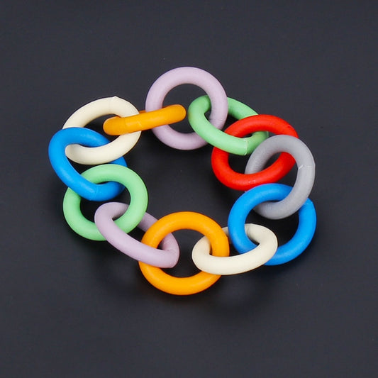 TEEK - Rubber Color Chain Bracelets JEWELRY theteekdotcom multi