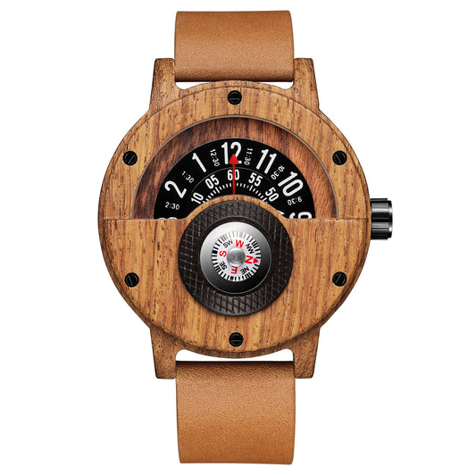 TEEK - Wood Compass Turn Mens Watch WATCH theteekdotcom   