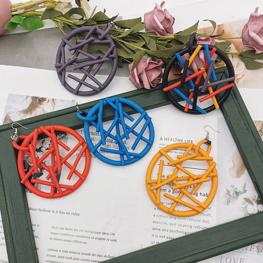 TEEK - Multicolor Big Drop Earrings JEWELRY theteekdotcom