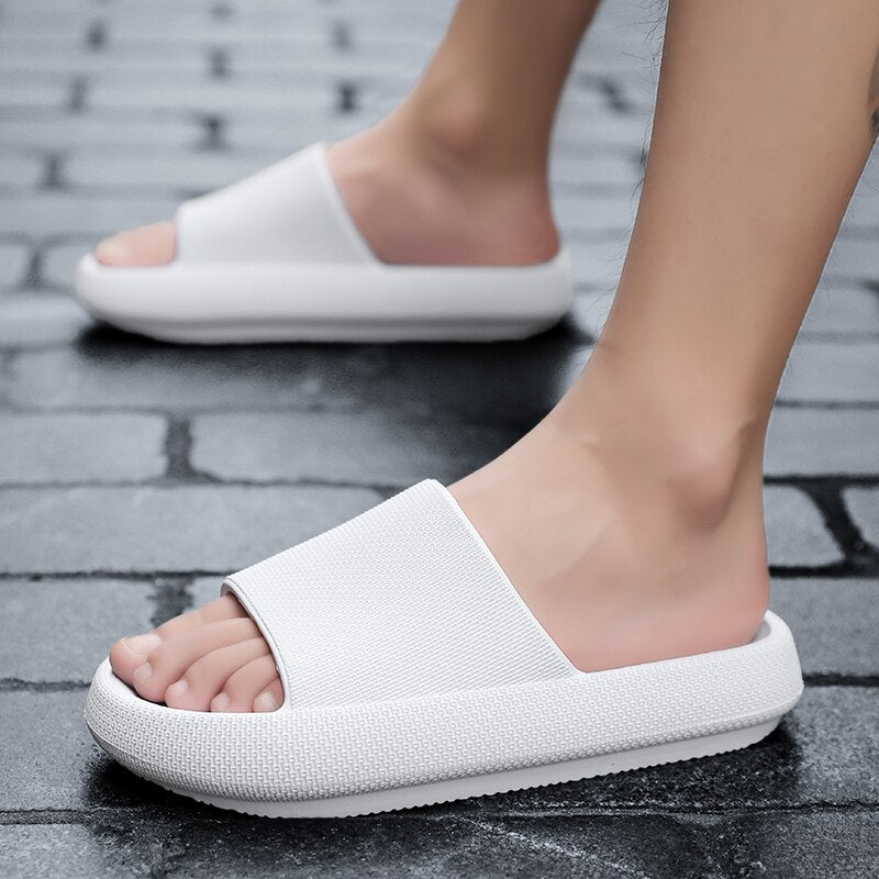 TEEK - Thick Sole Soft Bread Slippers SHOES theteekdotcom