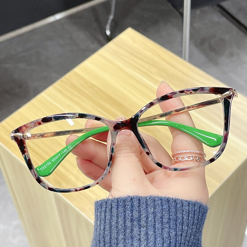 TEEK - Anti-Blue Light Myopia Glasses | Nearsightedness -2.25 to -5 EYEGLASSES theteekdotcom flower clear 0/None